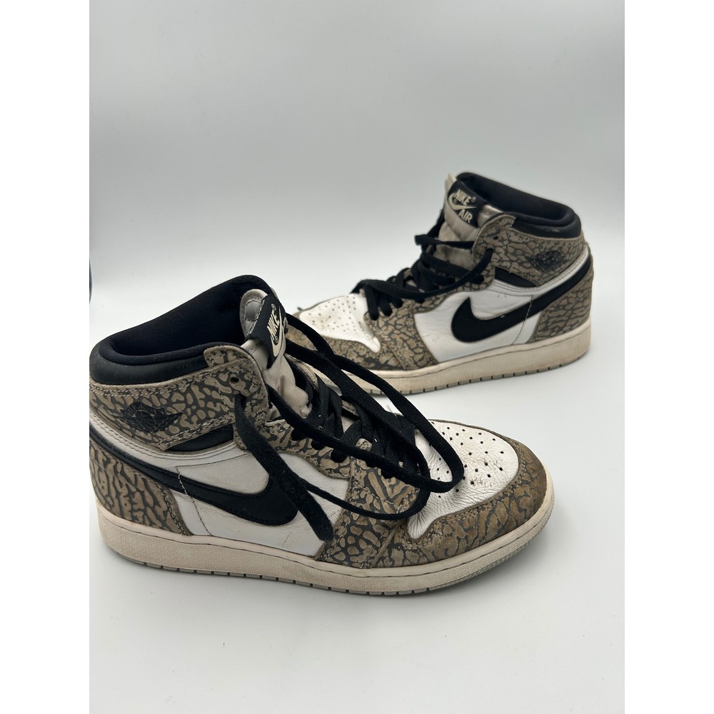 Nike Air Jordan 1 Retro High OG White Cement Elephant Print FD1437-052 7W 5.5Y
